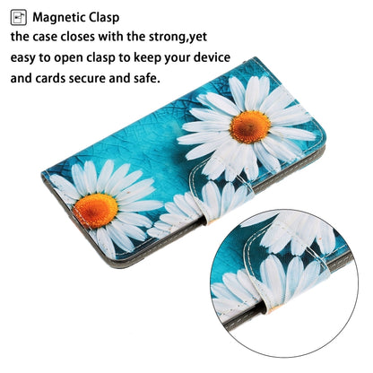 For OPPO A96 4G / Realme 9i Colored Drawing Pattern Flip Leather Phone Case(Daisy) - Realme Cases by buy2fix | Online Shopping UK | buy2fix