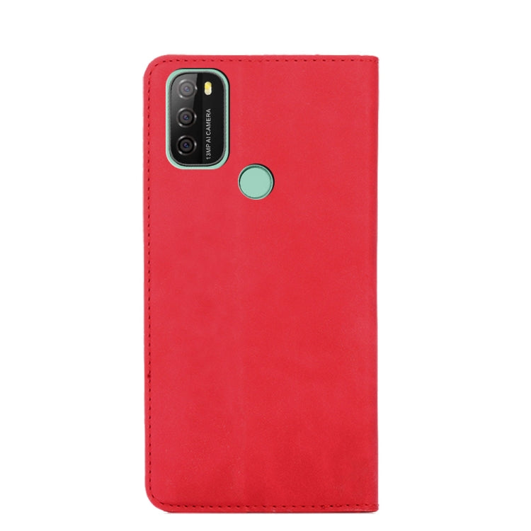 For Blackview A70 Skin Feel Magnetic Horizontal Flip Leather Phone Case(Red) - More Brand by buy2fix | Online Shopping UK | buy2fix