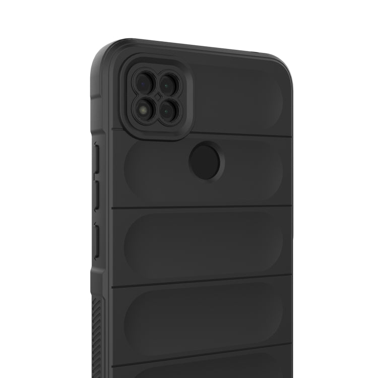 For Xiaomi Redmi 9C Magic Shield TPU + Flannel Phone Case(Dark Blue) - Xiaomi Cases by buy2fix | Online Shopping UK | buy2fix