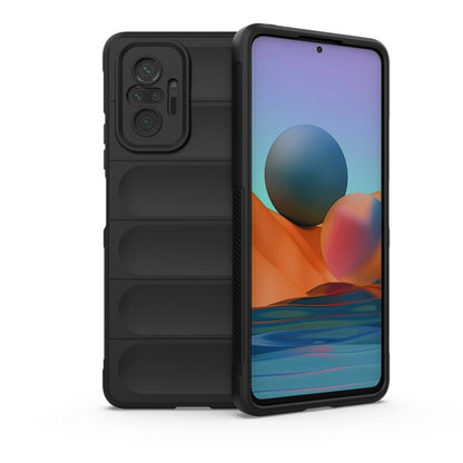 For Xiaomi Redmi Note 10 Pro 4G Magic Shield TPU + Flannel Phone Case (Black) - Xiaomi Cases by buy2fix | Online Shopping UK | buy2fix