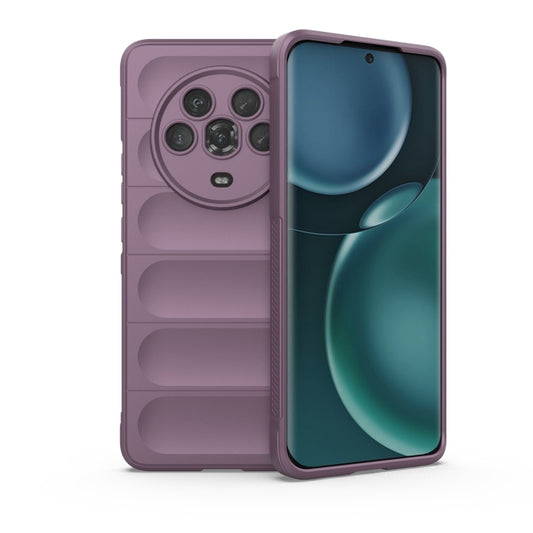 For Honor Magic4 Magic Shield TPU + Flannel Phone Case(Purple) - Honor Cases by buy2fix | Online Shopping UK | buy2fix