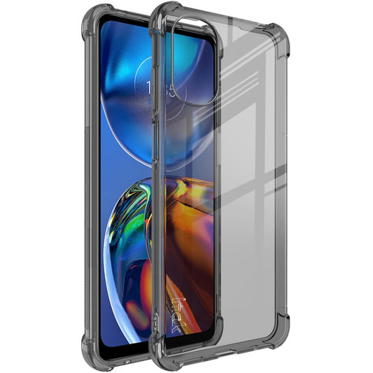 For Motorolo Moto E32 4G IMAK All-inclusive Shockproof Airbag TPU Case with Screen Protector (Transparent Black) - Motorola Cases by imak | Online Shopping UK | buy2fix