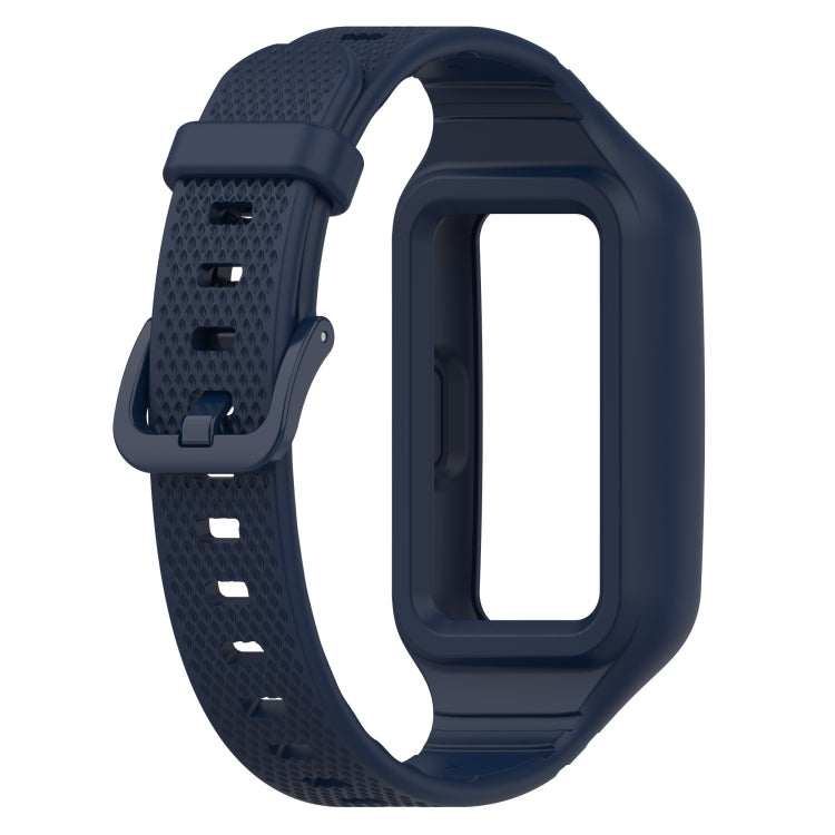 For Huawei Band 8 / Huawei Band 7 / Honor Band 6 Universal Integrated Silicone Watch Band(Midnight Blue) - Watch Bands by buy2fix | Online Shopping UK | buy2fix