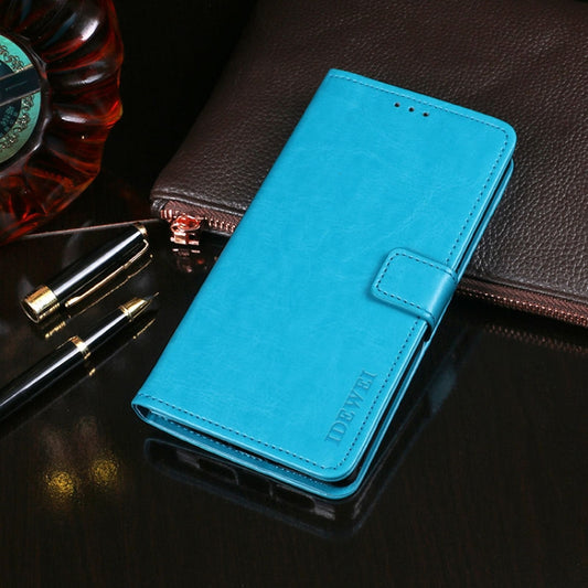 For Doogee X90 idewei Crazy Horse Texture Horizontal Flip Leather Case with Holder & Card Slots & Wallet(Sky Blue) - More Brand by idewei | Online Shopping UK | buy2fix