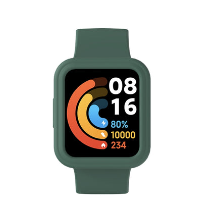 For Xiaomi Redmi Watch 2 / Watch 2 Lite Solid Color Silicone Integrated Watch Band(Pine Green) - Watch Bands by buy2fix | Online Shopping UK | buy2fix