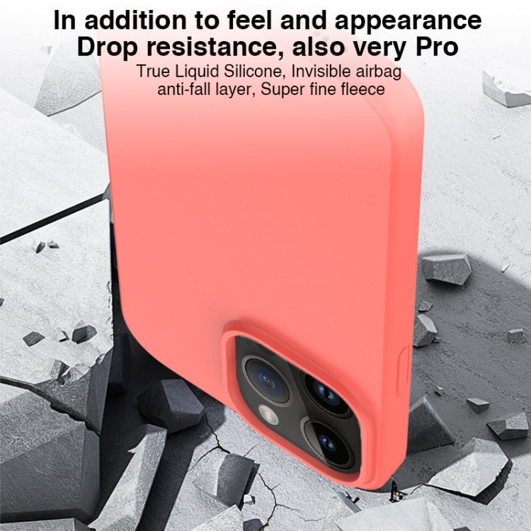 For iPhone 14 Pro Max Mutural Karen Series Liquid Silicone Magsafe Phone Case(Grapefruit Pink) - iPhone 14 Pro Max Cases by Mutural | Online Shopping UK | buy2fix