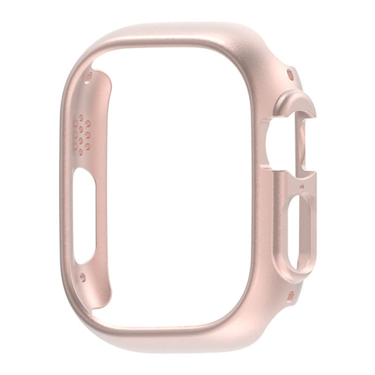 For Apple Watch Ultra 49mm PC Hollow Electroplating Protective Case(Rose Gold) - Watch Cases by buy2fix | Online Shopping UK | buy2fix