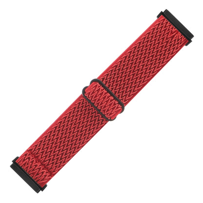 For Fitbit Versa 4 / Sense 2 Universal Wave Nylon Watch Band(Red) - Watch Bands by buy2fix | Online Shopping UK | buy2fix