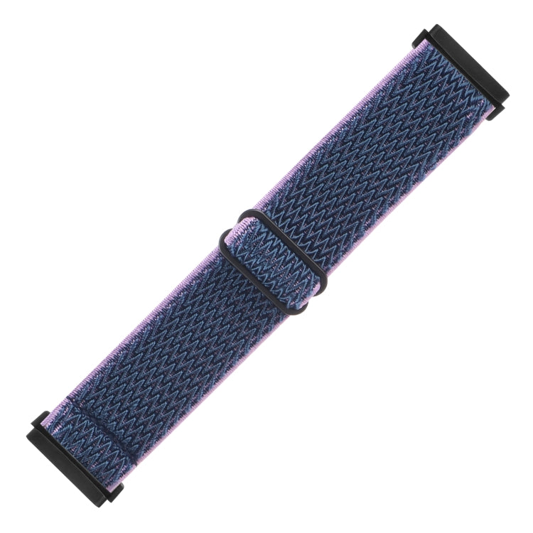 For Fitbit Versa 4 / Sense 2 Universal Wave Nylon Watch Band(Midnight Blue) - Watch Bands by buy2fix | Online Shopping UK | buy2fix