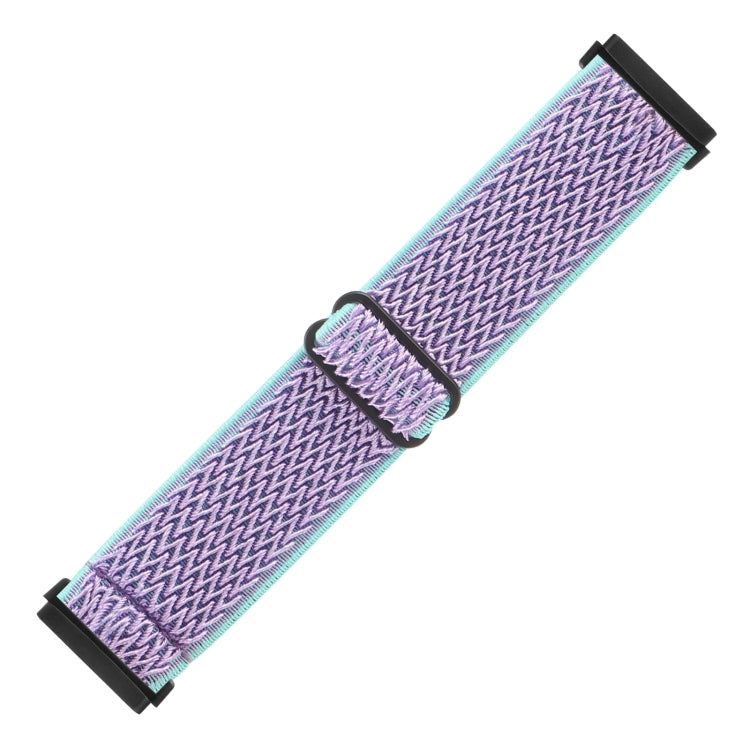For Fitbit Versa 4 / Sense 2 Universal Wave Nylon Watch Band(Lavender Purple) - Watch Bands by buy2fix | Online Shopping UK | buy2fix