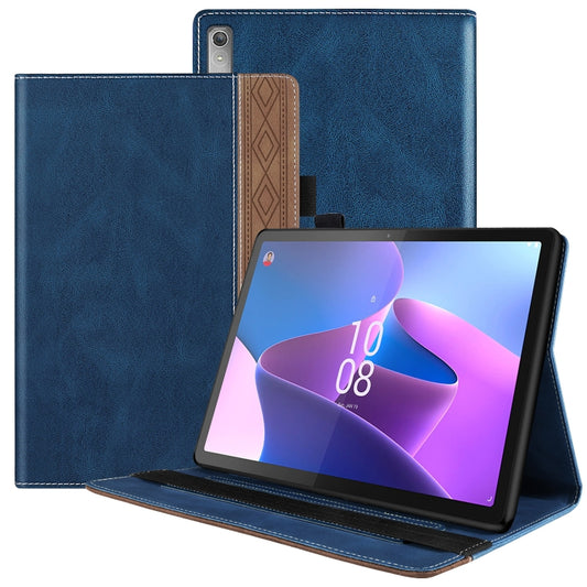 For Lenovo Tab P11 Pro Gen 2 Splicing Series Tablet PC Leather Case(Royal Blue) - Lenovo by buy2fix | Online Shopping UK | buy2fix