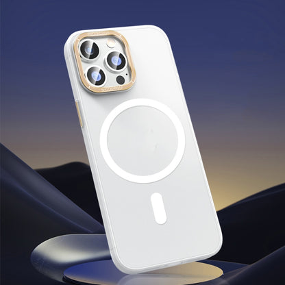 For iPhone 13 Pro Magsafe Magnetic Crystal Frosted Series Phone Case(Translucent White) - iPhone 13 Pro Cases by buy2fix | Online Shopping UK | buy2fix