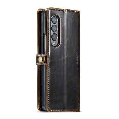 For Samsung Galaxy Z Fold4 CaseMe 003 Crazy Horse Texture Leather Phone Case(Coffee) - Galaxy Z Fold4 5G Cases by CaseMe | Online Shopping UK | buy2fix