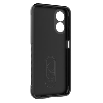 For OPPO A17 4G Global Magic Shield TPU + Flannel Phone Case(White) - OPPO Cases by buy2fix | Online Shopping UK | buy2fix