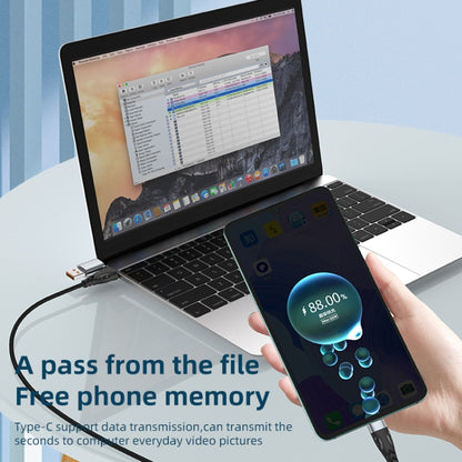 ADC-008 66W USB to USB-C/Type-C + 8 Pin + Micro USB 3 in 1 Fully Compatible Fast Charge Data Cable, Length:2m - Multifunction Cable by buy2fix | Online Shopping UK | buy2fix