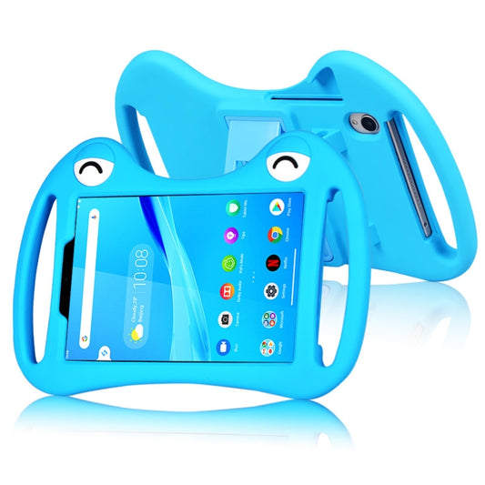 For TCL Tab 8 4G Cartoon Silicone Shockproof Protective Tablet Case with Stand & Handheld(Blue) - Others by buy2fix | Online Shopping UK | buy2fix