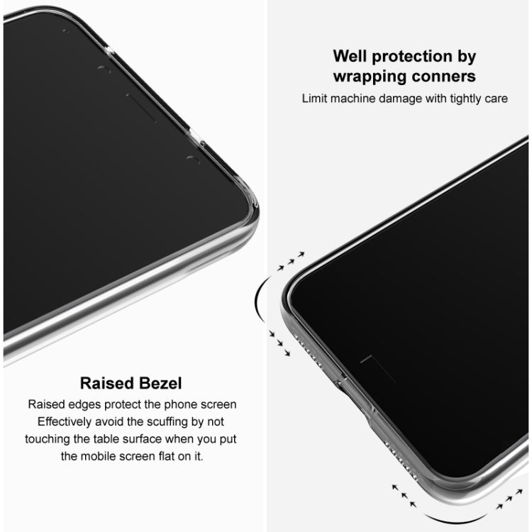 For Google Pixel 7 IMAK UX-5 Series Transparent Shockproof TPU Protective Phone Case(Transparent  Black) - Google Cases by imak | Online Shopping UK | buy2fix