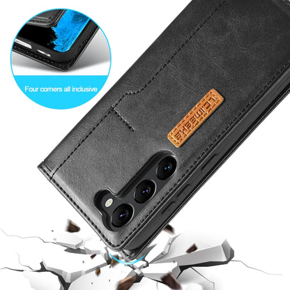 For Samsung Galaxy S23+ 5G LC.IMEEKE LC-001 Color Matching Frosted Leather Phone Case(Black) - Galaxy S23+ 5G Cases by LC.IMEEKE | Online Shopping UK | buy2fix