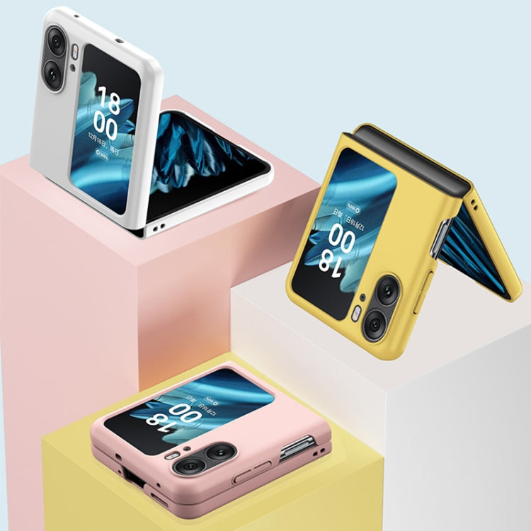 For OPPO Find N2 Flip Skin Feel PC Phone Case(White) - Find N2 Flip Cases by buy2fix | Online Shopping UK | buy2fix