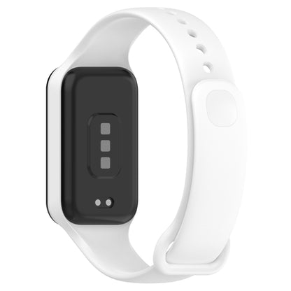 For Redmi Band 2 Solid Color Silicone Integrated Watch Band(White) - Watch Bands by buy2fix | Online Shopping UK | buy2fix