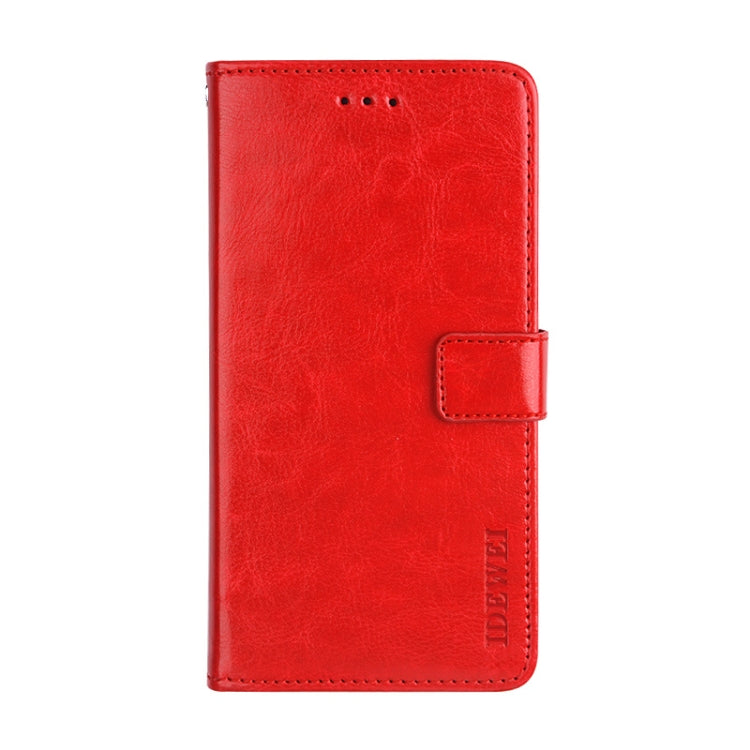 For Ulefone Note 7 idewei  Crazy Horse Texture Horizontal Flip Leather Case with Holder & Card Slots & Wallet(Red) - Ulefone Cases by idewei | Online Shopping UK | buy2fix