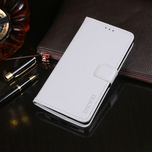 For Ulefone Note 7 idewei  Crazy Horse Texture Horizontal Flip Leather Case with Holder & Card Slots & Wallet(White) - Ulefone Cases by idewei | Online Shopping UK | buy2fix