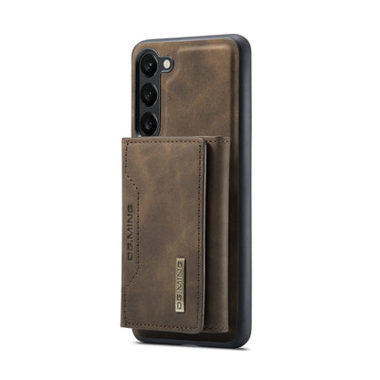 For Samsung Galaxy S23 5G DG.MING M2 Series 3-Fold Multi Card Bag + Phone Case(Coffee) - Galaxy S23 5G Cases by DG.MING | Online Shopping UK | buy2fix