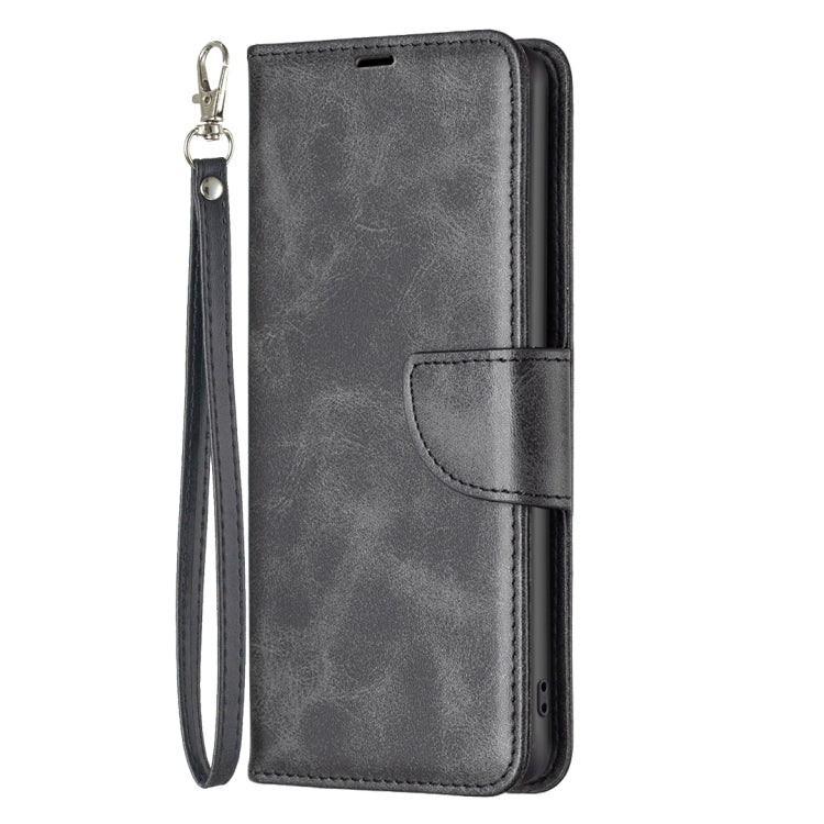 For Xiaomi Redmi K70 / K70 Pro Lambskin Texture Pure Color Flip Leather Phone Case(Black) - K70 Pro Cases by buy2fix | Online Shopping UK | buy2fix