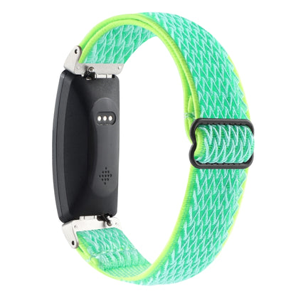 For Fitbit Inspire 2 Buckle Wave Braided Nylon Watch Band(Mint Green) - Watch Bands by buy2fix | Online Shopping UK | buy2fix