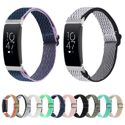 For Fitbit Inspire 2 Buckle Wave Braided Nylon Watch Band(Indigo Blue) - Watch Bands by buy2fix | Online Shopping UK | buy2fix