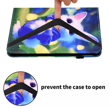 For Samsung Galaxy Tab S5e T720 Colored Drawing Stitching Elastic Band Leather Smart Tablet Case(Cute Rabbit) - Tab S5E 10.5 T720 / T725 by buy2fix | Online Shopping UK | buy2fix