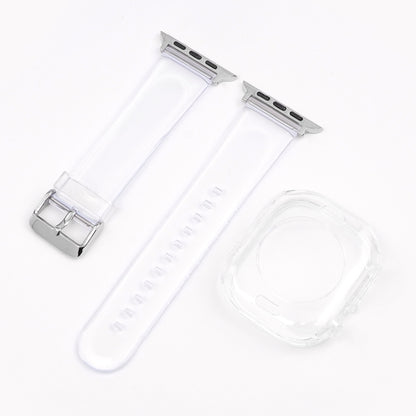 For Apple Watch Ultra 49mm Glacier Jelly Clear TPU Case Watch Band(Transparent) - Watch Bands by buy2fix | Online Shopping UK | buy2fix