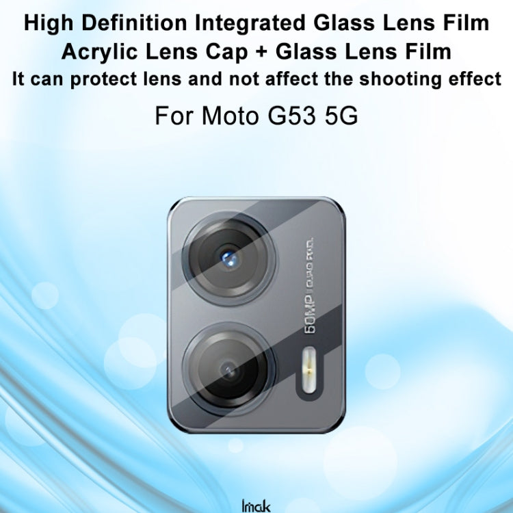 For Motorola Moto G53 5G / G 5G 2023 imak Integrated Rear Camera Lens Tempered Glass Film - Other by imak | Online Shopping UK | buy2fix