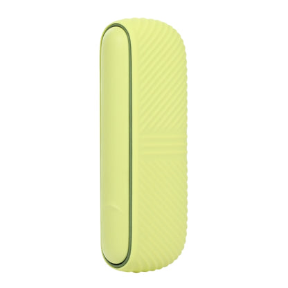 For IQOS ILUMA Silicone Electronic Cigarette Case Charging Compartment With Side Cover(Yellow) - E Cigarette Accessories by buy2fix | Online Shopping UK | buy2fix