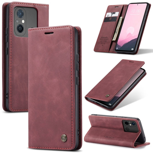 For Xiaomi Redmi 11A / 12C CaseMe 013 Multifunctional Horizontal Flip Leather Phone Case(Wine Red) - Xiaomi Cases by CaseMe | Online Shopping UK | buy2fix