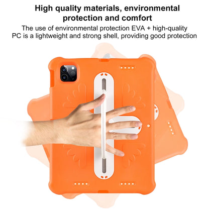 Shield 360 Rotation Handle EVA Shockproof PC Tablet Case For iPad Air 11 2024/Pro 11 2018/2020/2021/Air 4/Air 5 10.9(Orange Beige) - iPad Pro 11 (2022/2021) Cases by buy2fix | Online Shopping UK | buy2fix