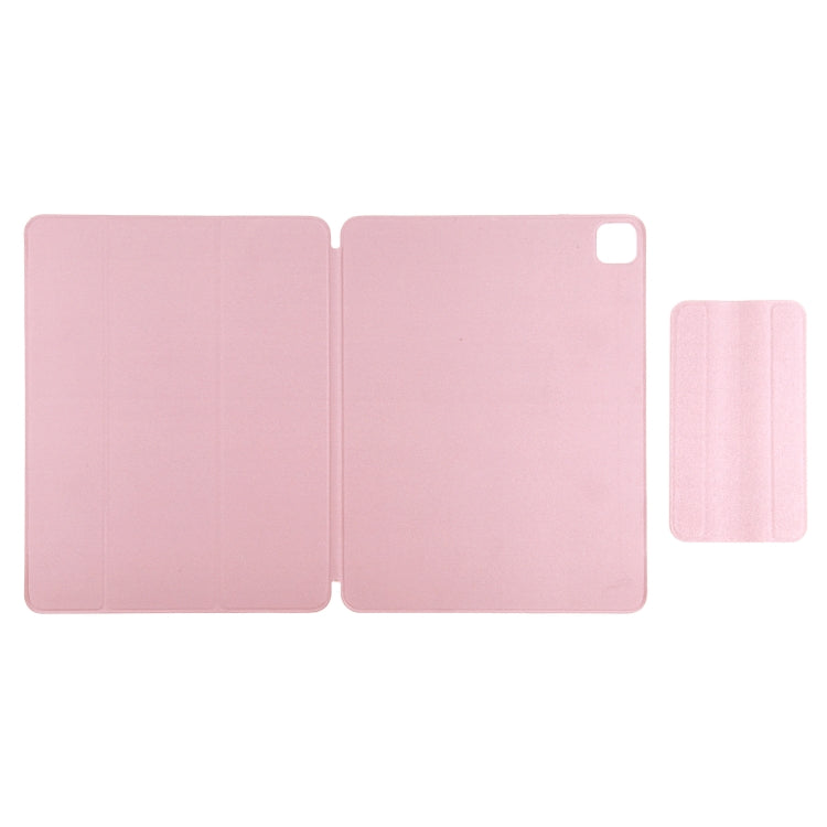 For iPad Air 13 2024 / Pro 12.9 2020 Active Buckle Magnetic PU Leather Tablet Case With Holder & Sleep / Wake-up Function(Rose Gold) - iPad Pro 12.9 (2020) Cases by buy2fix | Online Shopping UK | buy2fix