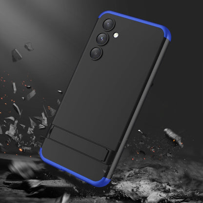 For Samsung Galaxy A54 5G GKK Three Stage Splicing Full Coverage PC Phone Case(Black Blue) - Galaxy Phone Cases by GKK | Online Shopping UK | buy2fix