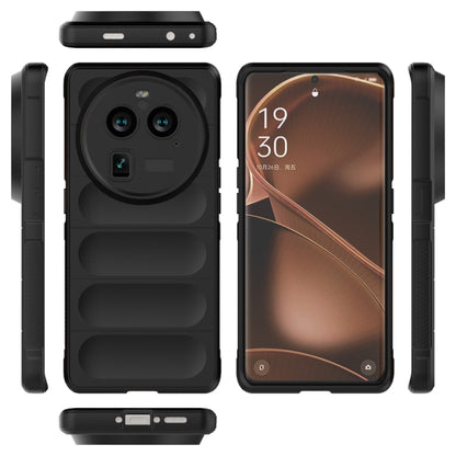 For OPPO Find X6 Pro 5G Magic Shield TPU + Flannel Phone Case(White) - OPPO Cases by buy2fix | Online Shopping UK | buy2fix