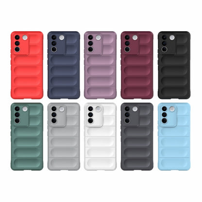 For vivo S16e 5G Magic Shield TPU + Flannel Phone Case(Dark Green) - vivo Cases by buy2fix | Online Shopping UK | buy2fix