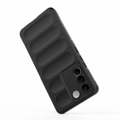 For vivo S16e 5G Magic Shield TPU + Flannel Phone Case(Dark Green) - vivo Cases by buy2fix | Online Shopping UK | buy2fix