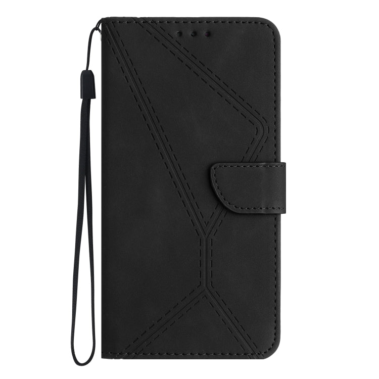 For Xiaomi 14 Stitching Embossed Leather Phone Case(Black) - 14 Cases by buy2fix | Online Shopping UK | buy2fix