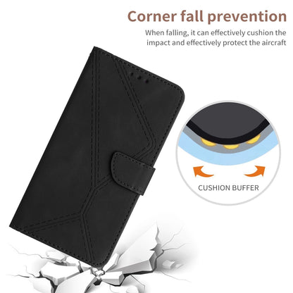 For Xiaomi 14 Stitching Embossed Leather Phone Case(Black) - 14 Cases by buy2fix | Online Shopping UK | buy2fix