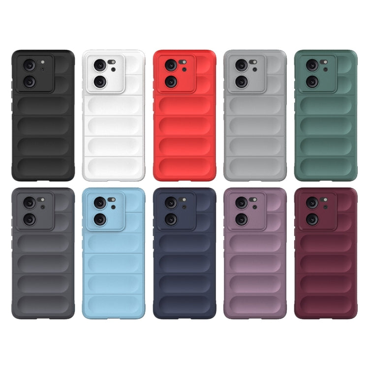 For Xiaomi Redmi K60 Ultra Magic Shield TPU + Flannel Phone Case(Dark Grey) - Redmi K60 Ultra Cases by buy2fix | Online Shopping UK | buy2fix