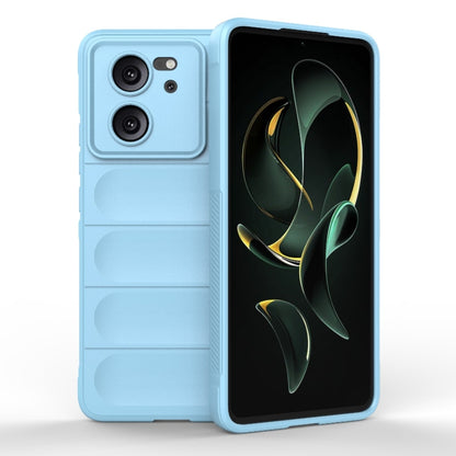 For Xiaomi Redmi K60 Ultra Magic Shield TPU + Flannel Phone Case(Light Blue) - Redmi K60 Ultra Cases by buy2fix | Online Shopping UK | buy2fix