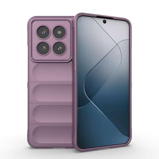 For Xiaomi 14 Pro 5G Magic Shield TPU + Flannel Phone Case(Purple) - 14 Pro Cases by buy2fix | Online Shopping UK | buy2fix