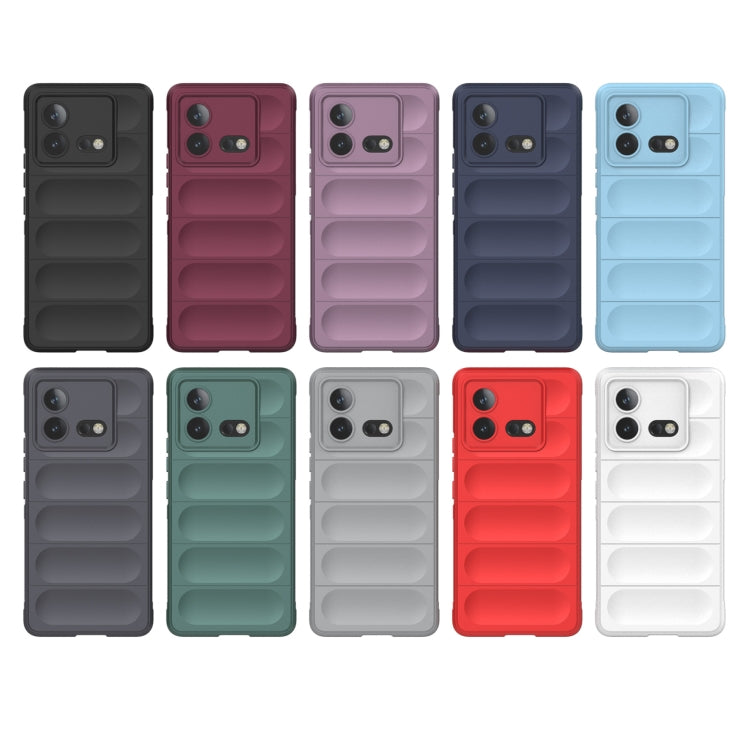 For vivo iQOO Neo8 Magic Shield TPU + Flannel Phone Case(White) - vivo Cases by buy2fix | Online Shopping UK | buy2fix