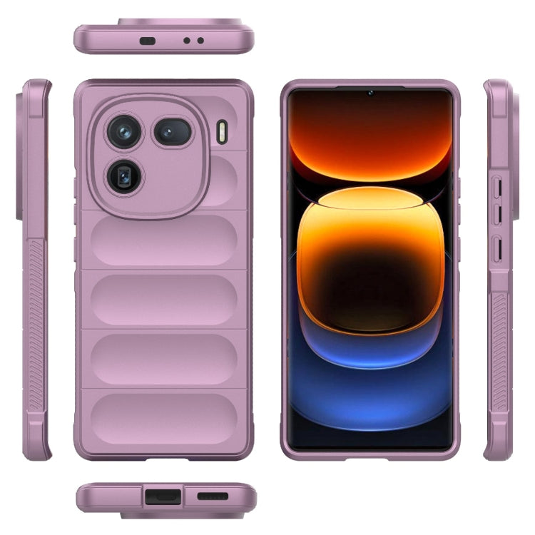 For vivo iQOO 12 Pro 5G Magic Shield TPU + Flannel Phone Case(Purple) - iQOO 12 Pro Cases by buy2fix | Online Shopping UK | buy2fix