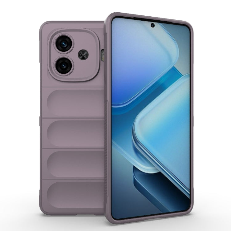 For vivo iQOO Z9 Turbo 5G Magic Shield TPU + Flannel Phone Case(Purple) - vivo Cases by buy2fix | Online Shopping UK | buy2fix