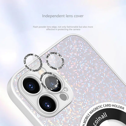 For iPhone 12 Pro Colorful Glitter Magnetic Magsafe TPU + PC Phone Case(Black) - iPhone 12 / 12 Pro Cases by buy2fix | Online Shopping UK | buy2fix